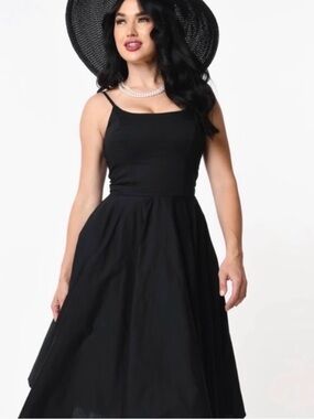 Black Tatyana Peggy Swing Dress